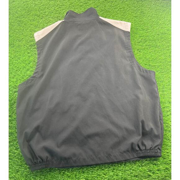 Alan Flusser Golf Performance Black Sleeveless Zip Front Vest Size L Men - Picture 2 of 7